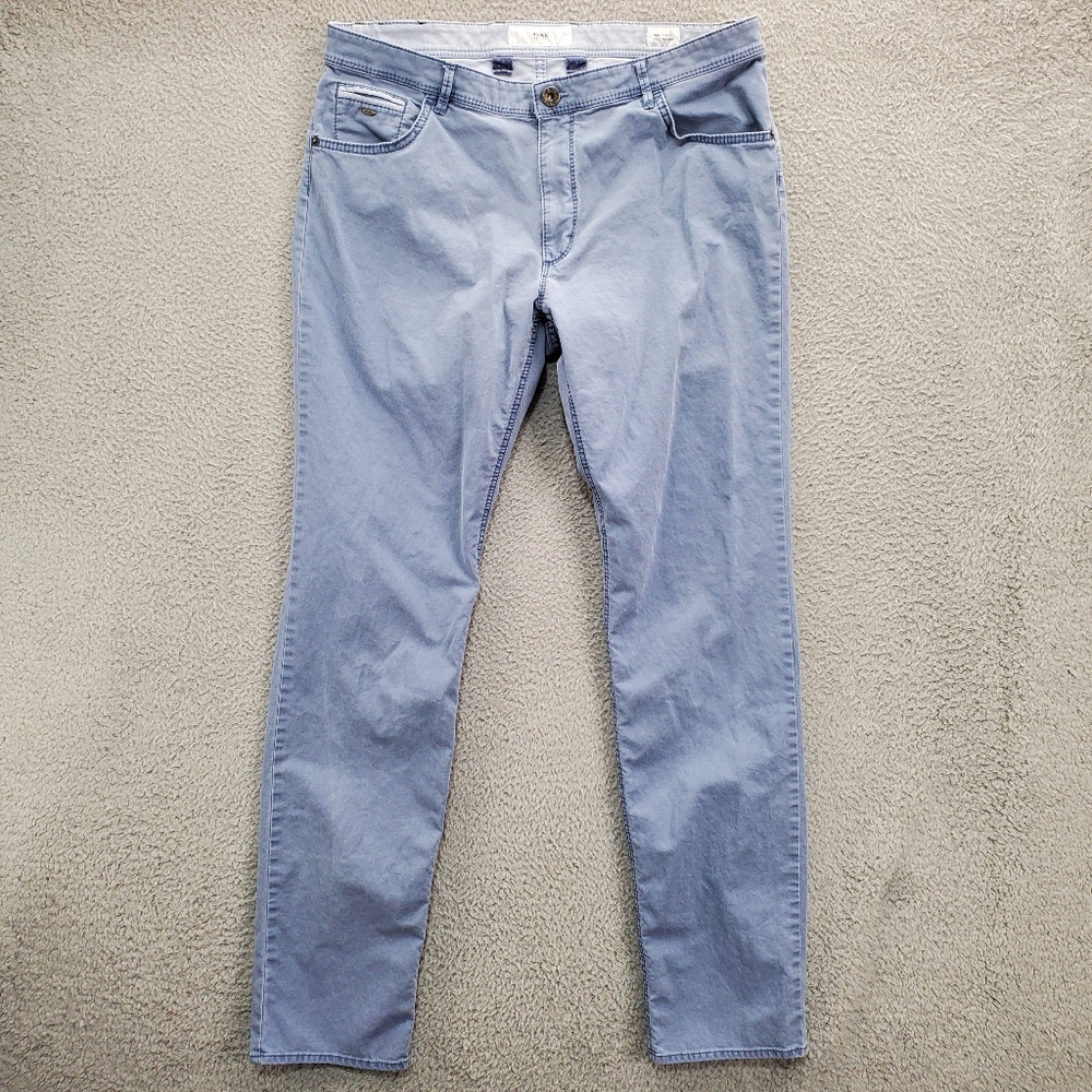 Brax Men's Chuck Pants Modern Fit Blue Size 36x34